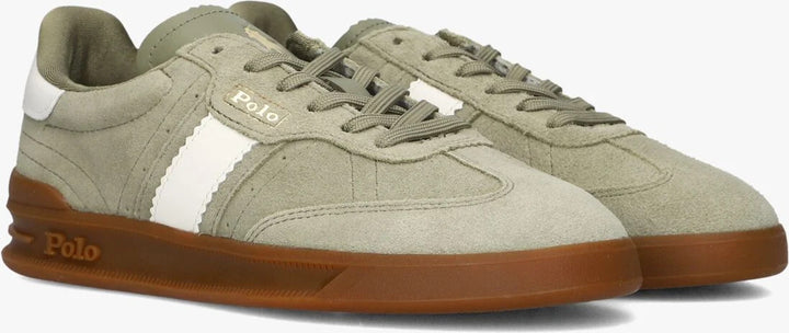 POLO Ralph Lauren Suede Retro Sneakers – Groen-100% leer-DAMES SCHOENEN-Groen