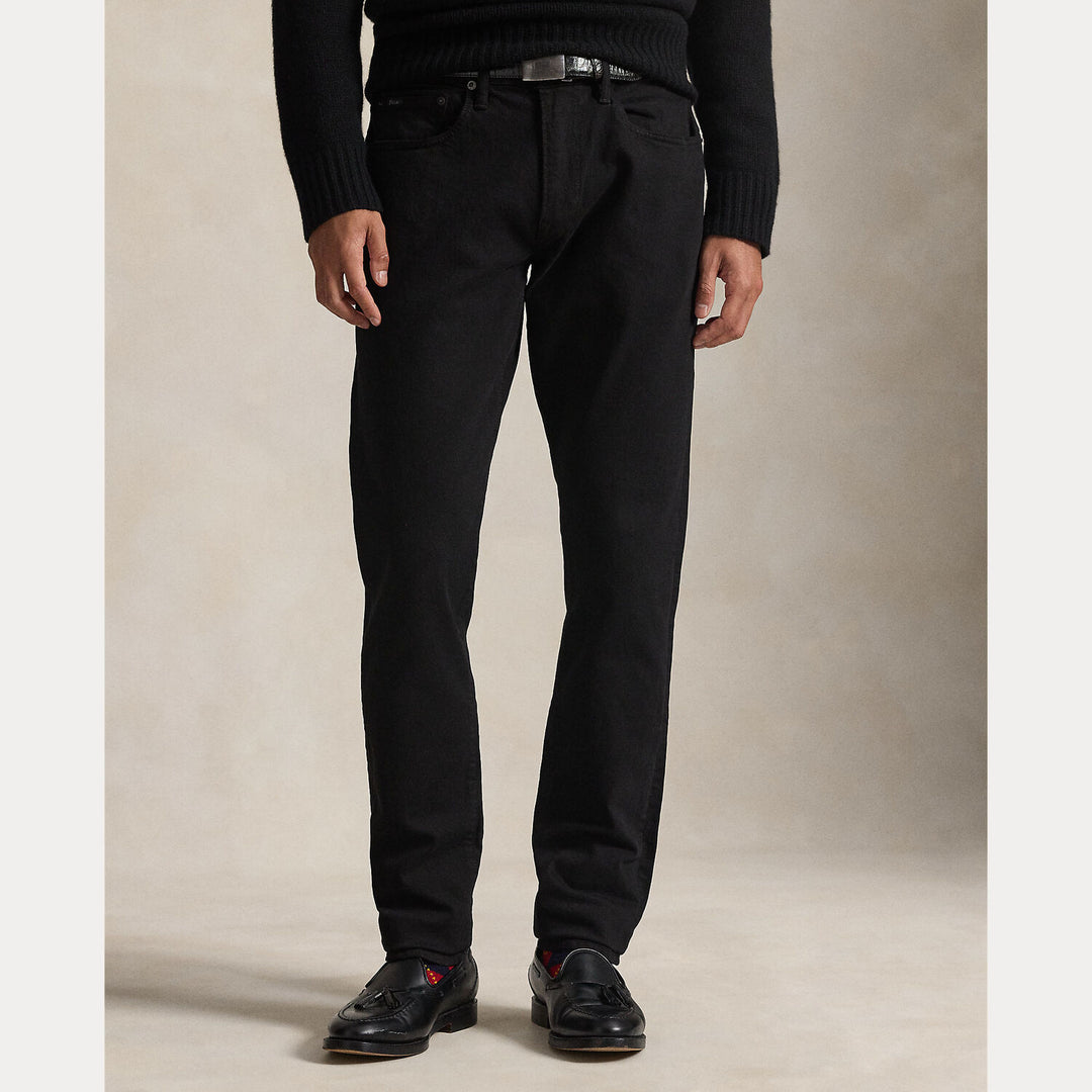 POLO Ralph Lauren – Sullivan Slim Stretch Jeans-98% katoen, 2% elastaan-HEREN BROEKEN-Zwart