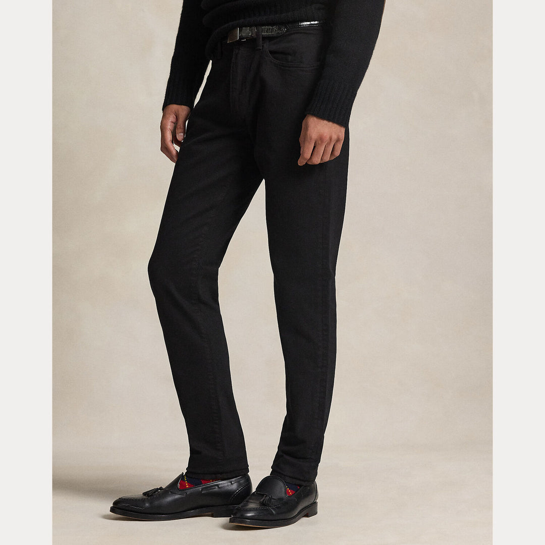 POLO Ralph Lauren – Sullivan Slim Stretch Jeans-98% katoen, 2% elastaan-HEREN BROEKEN-Zwart