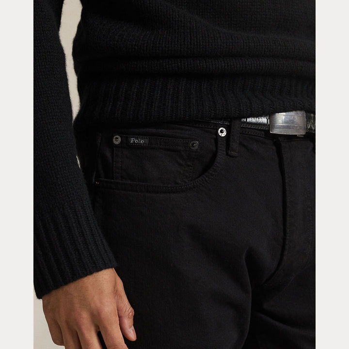 POLO Ralph Lauren – Sullivan Slim Stretch Jeans-98% katoen, 2% elastaan-HEREN BROEKEN-Zwart