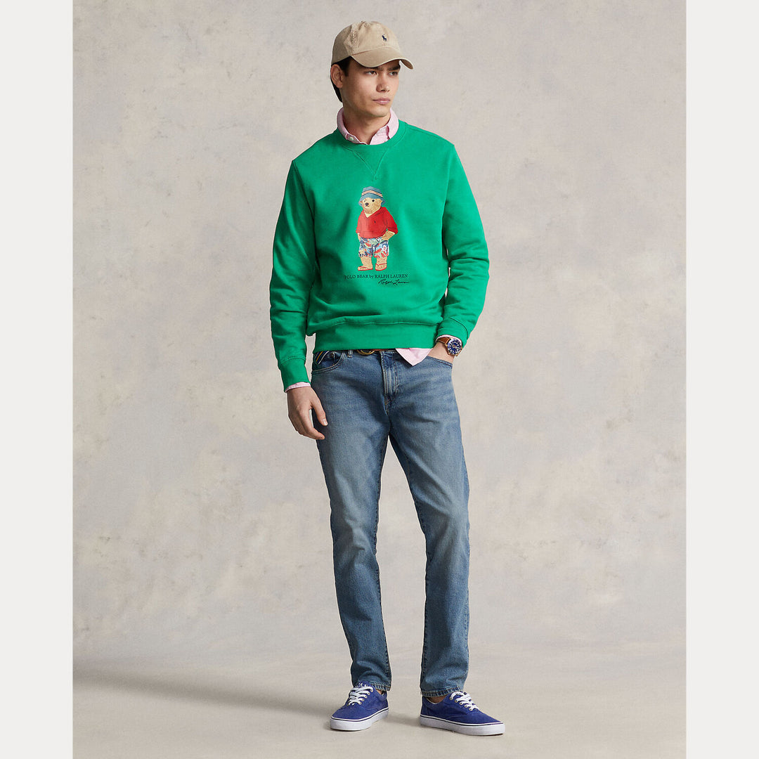 POLO Ralph Lauren Sullivan Slim Stretch Jeans-99% katoen, 1% elastaan-HEREN BROEKEN-Blauw