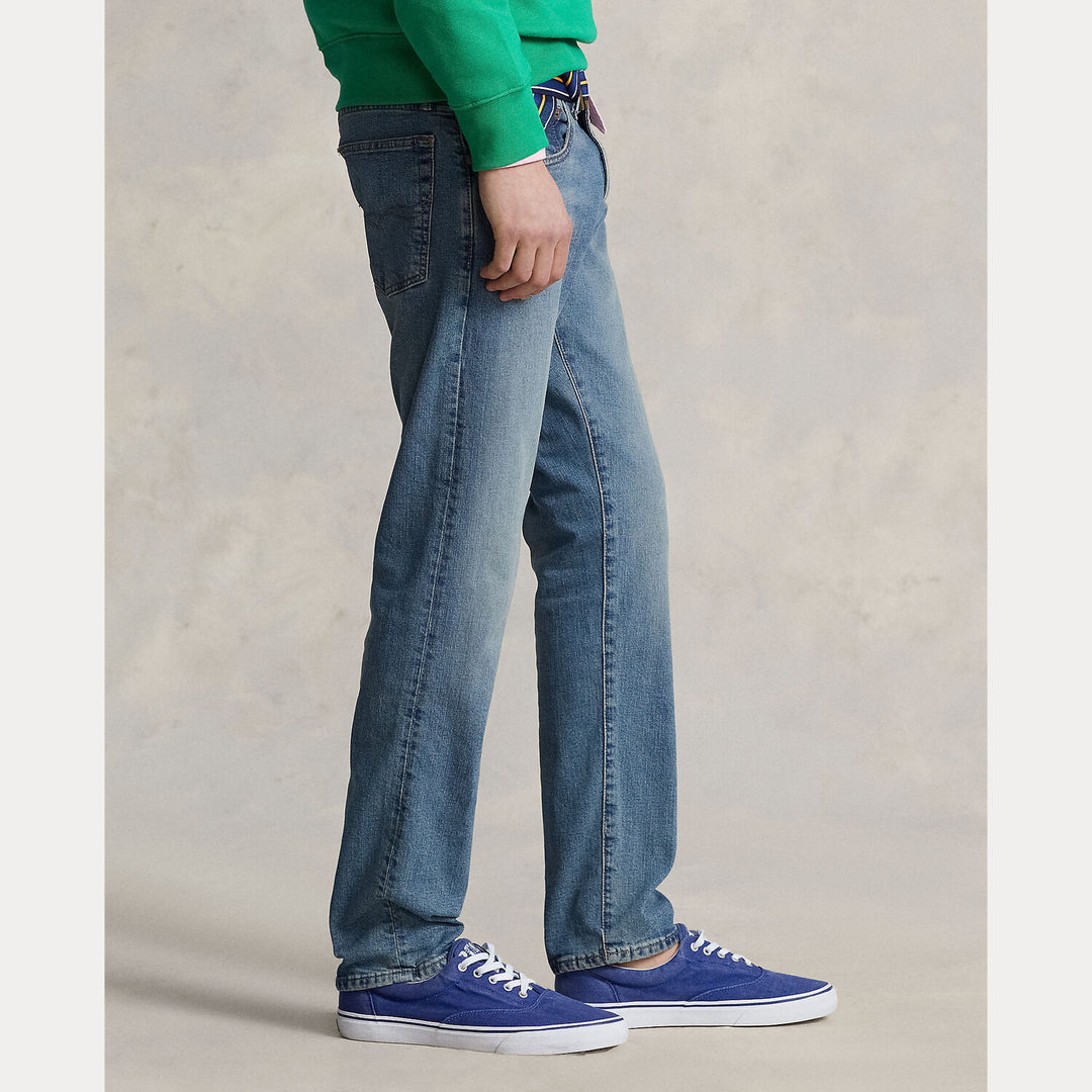 POLO Ralph Lauren Sullivan Slim Stretch Jeans-99% katoen, 1% elastaan-HEREN BROEKEN-Blauw