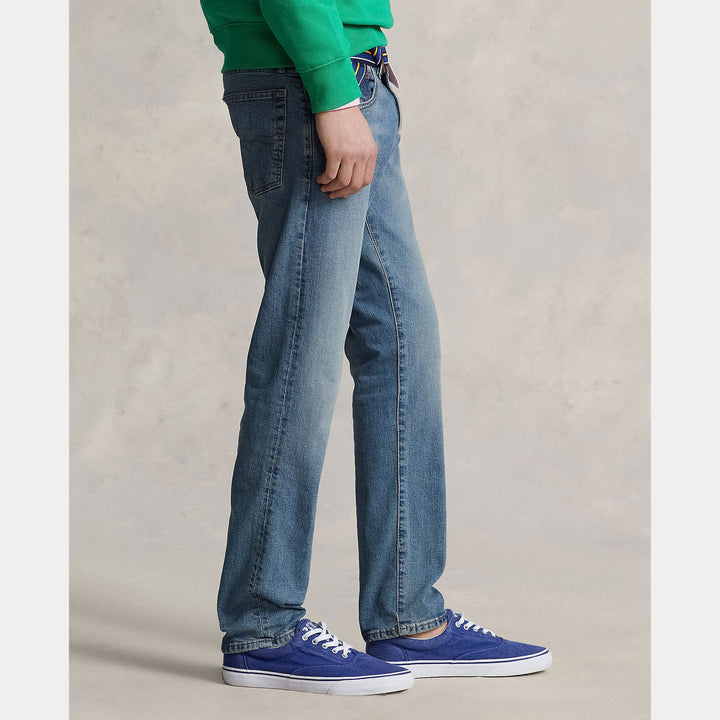 POLO Ralph Lauren Sullivan Slim Stretch Jeans-99% katoen, 1% elastaan-HEREN BROEKEN-Blauw