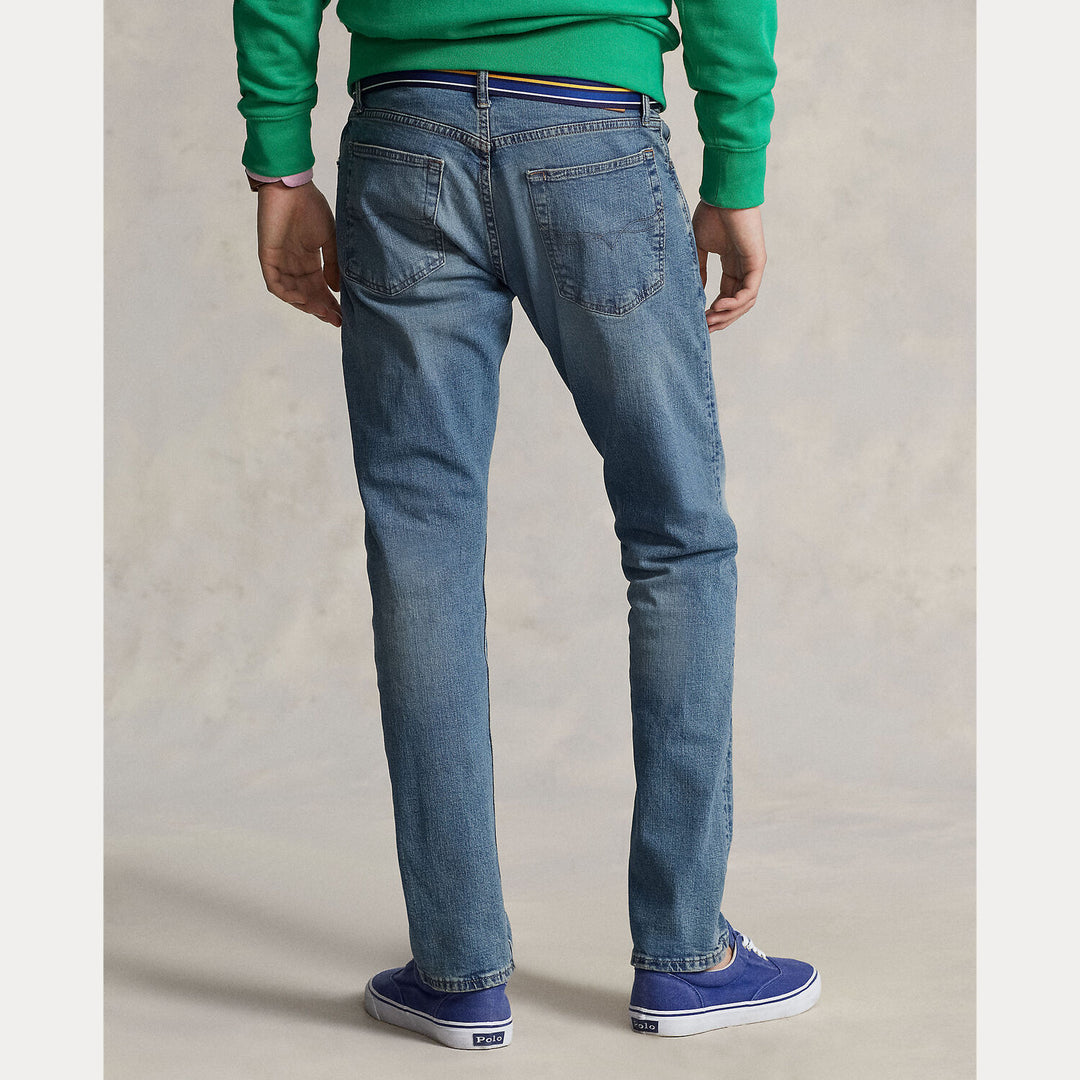 POLO Ralph Lauren Sullivan Slim Stretch Jeans-99% katoen, 1% elastaan-HEREN BROEKEN-Blauw