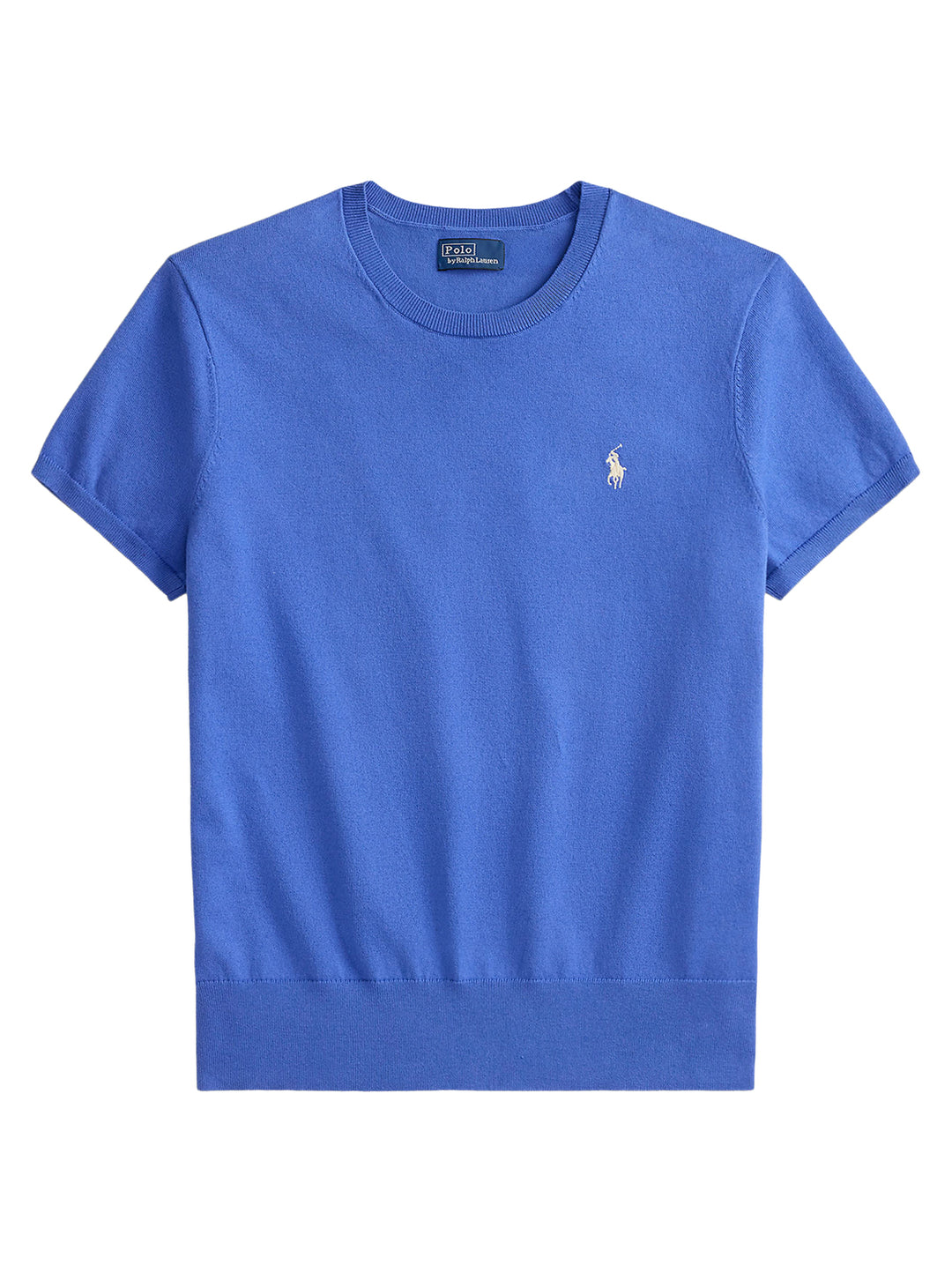 POLO Ralph Lauren – Sweater Blauw-81% katoen, 16% nylon, 3% elastaan-DAMES TRUIEN & VESTEN-Blauw