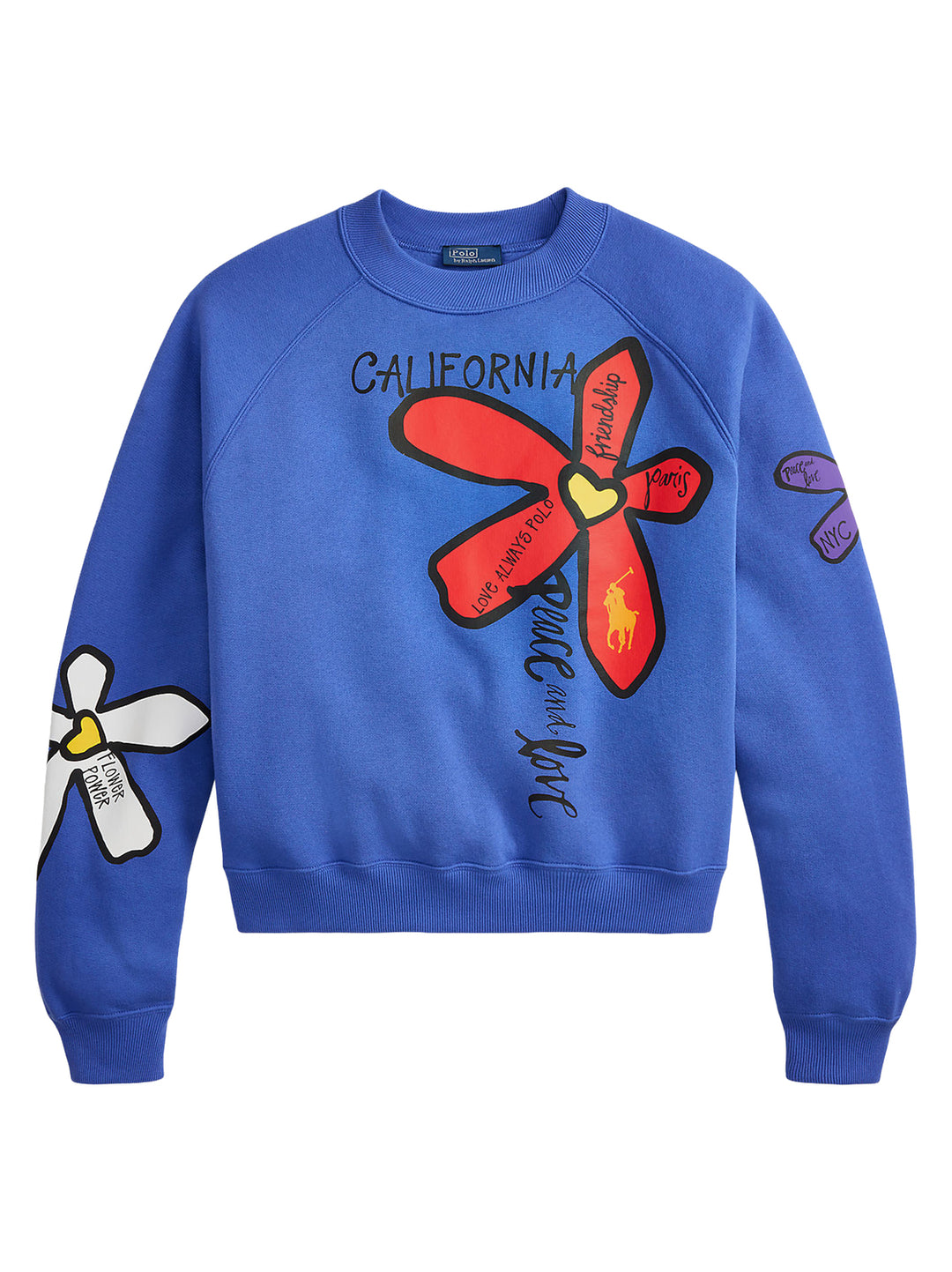 POLO Ralph Lauren – Sweater Blauw-83% katoen, 17% polyester-DAMES TRUIEN & VESTEN-Blauw