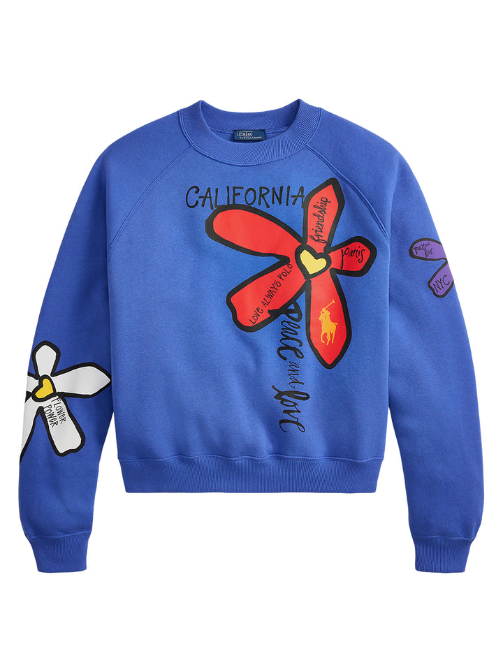 POLO Ralph Lauren – Sweater Blauw-83% katoen, 17% polyester-DAMES TRUIEN & VESTEN-Blauw