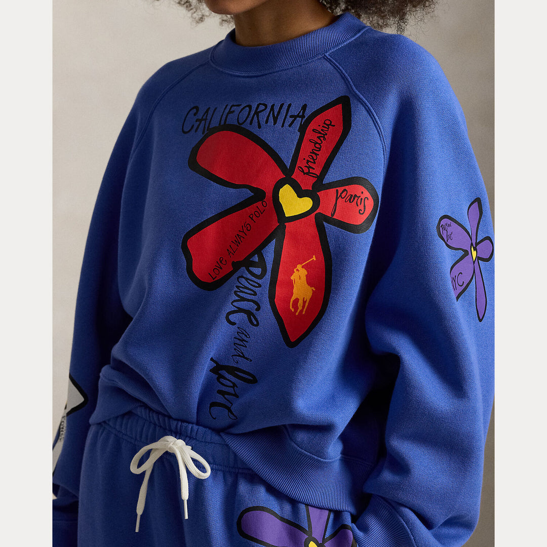 POLO Ralph Lauren – Sweater Blauw-83% katoen, 17% polyester-DAMES TRUIEN & VESTEN-Blauw