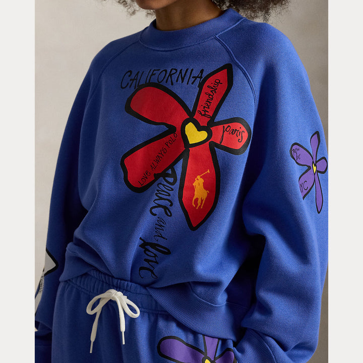 POLO Ralph Lauren – Sweater Blauw-83% katoen, 17% polyester-DAMES TRUIEN & VESTEN-Blauw