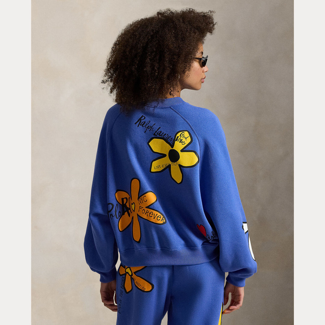 POLO Ralph Lauren – Sweater Blauw-83% katoen, 17% polyester-DAMES TRUIEN & VESTEN-Blauw