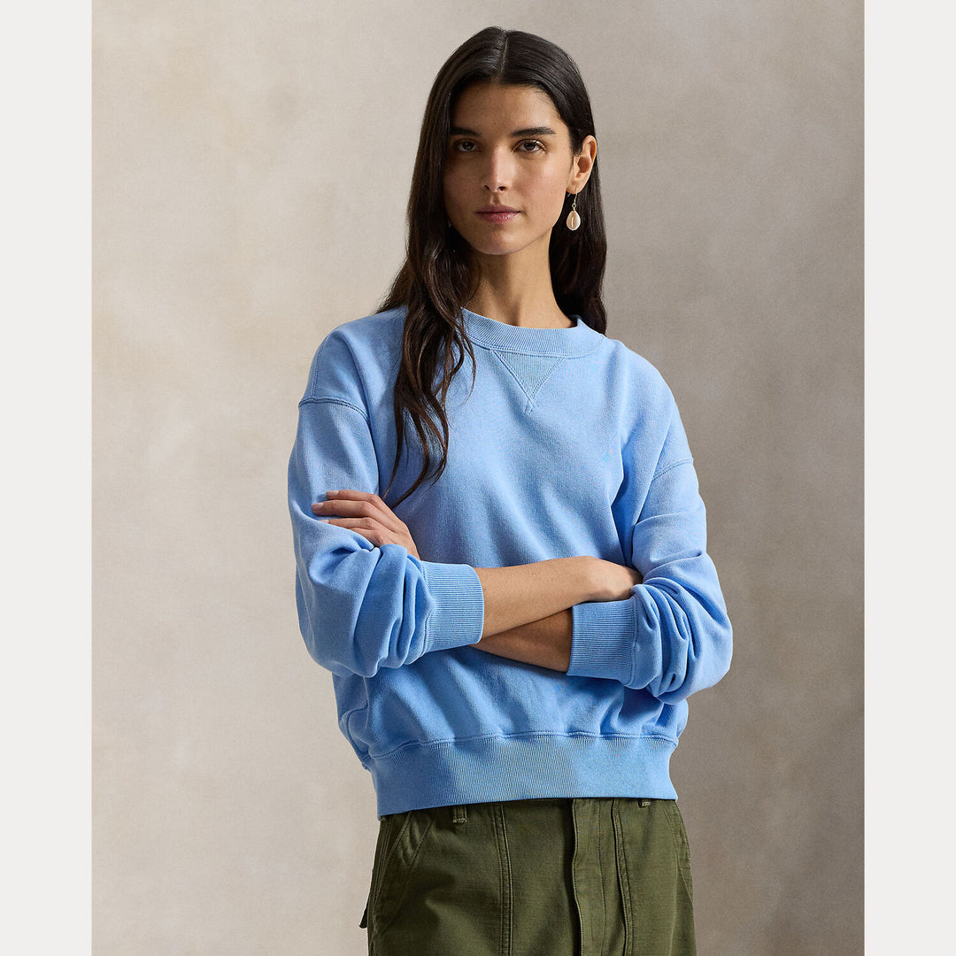 POLO Ralph Lauren Sweater – Blauw-86% katoen, 14% polyester-DAMES TRUIEN & VESTEN-Blauw