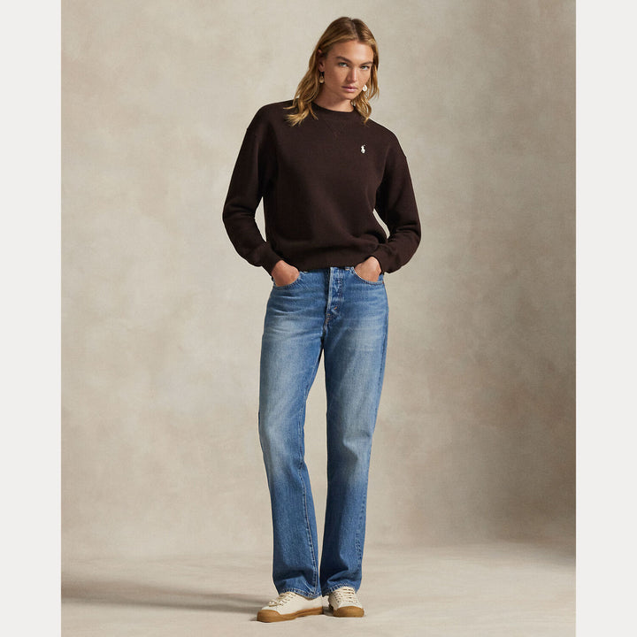 POLO Ralph Lauren Sweater – Bruin-83% katoen, 17% polyester-DAMES TRUIEN & VESTEN-Bruin