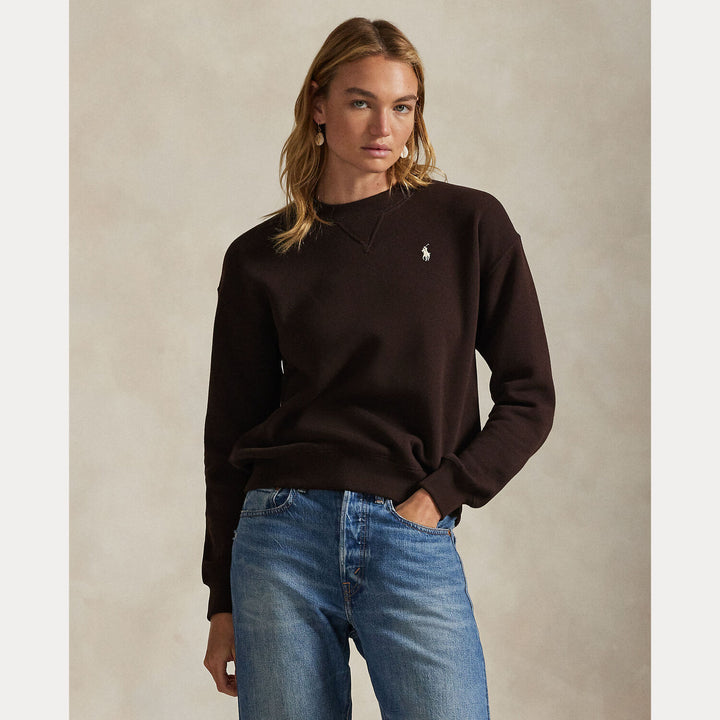 POLO Ralph Lauren Sweater – Bruin-83% katoen, 17% polyester-DAMES TRUIEN & VESTEN-Bruin