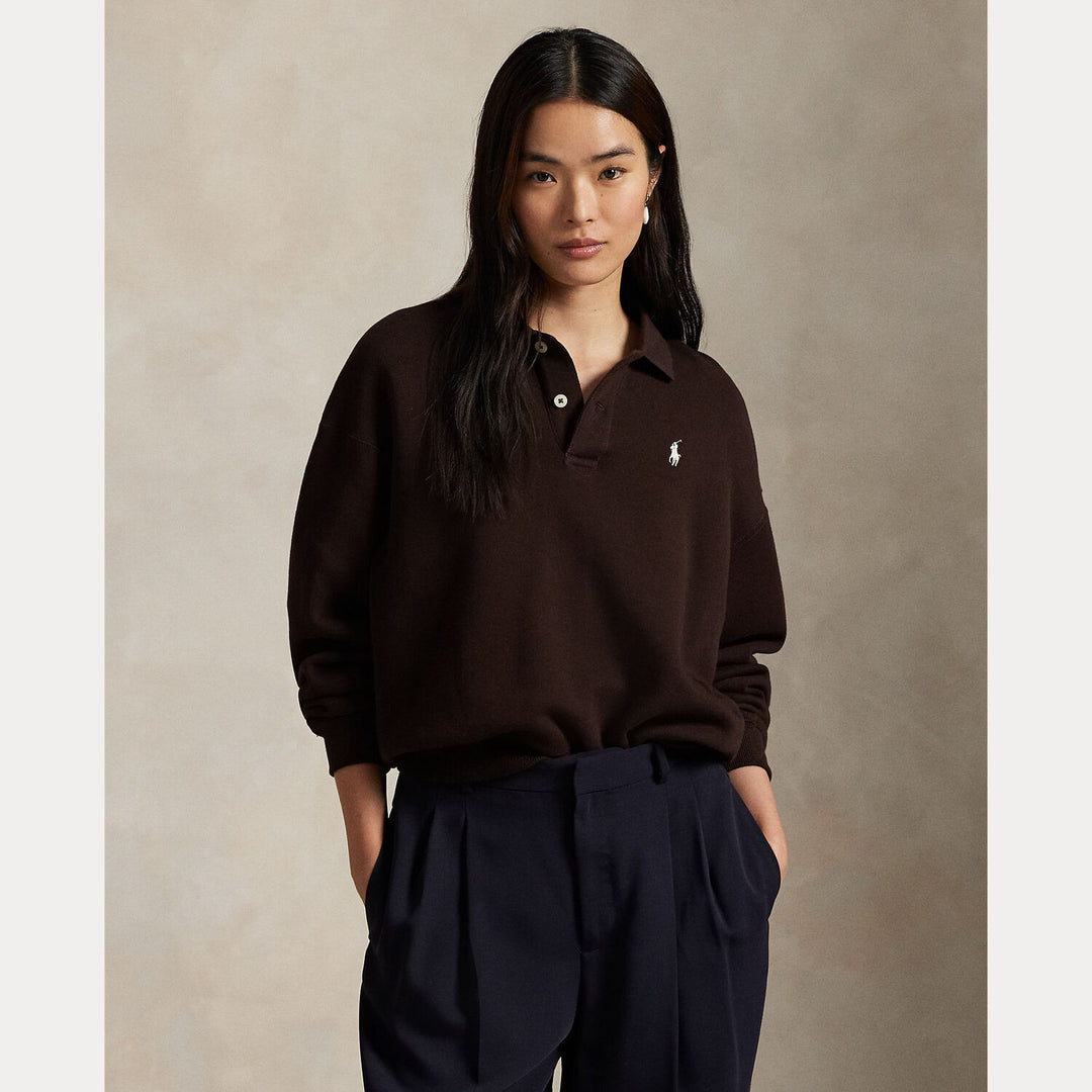 POLO Ralph Lauren Sweater – Bruin-83% katoen, 17% polyester-DAMES TRUIEN & VESTEN-Bruin