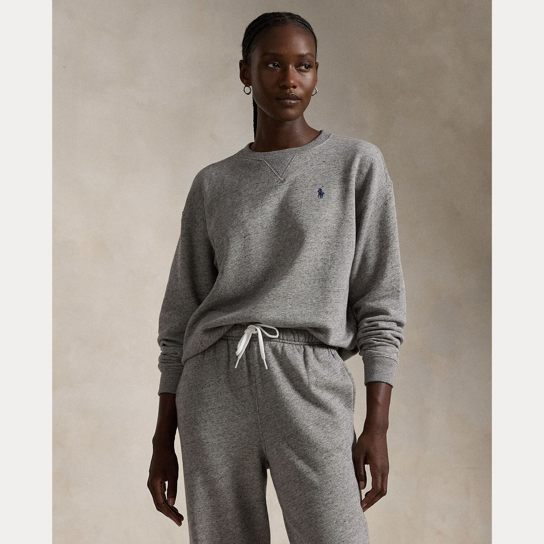 POLO Ralph Lauren Sweater – Grijs-100% katoen-DAMES TRUIEN & VESTEN-Grijs