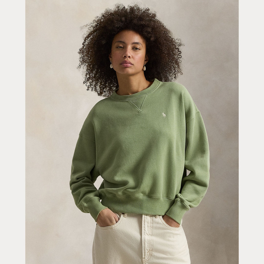 POLO Ralph Lauren – Sweater Groen-83% katoen, 17% polyester-DAMES TRUIEN & VESTEN-Groen