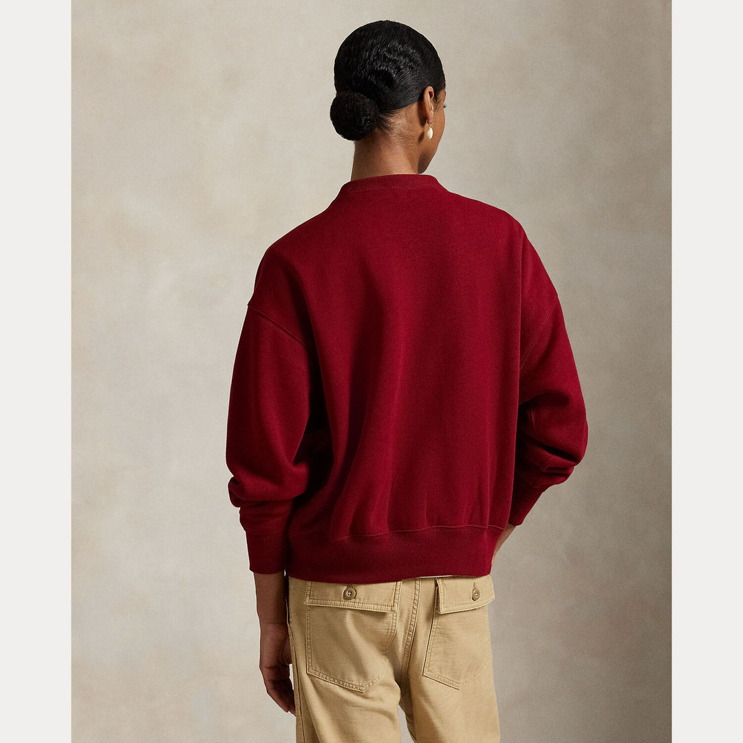 POLO Ralph Lauren Sweater – Rood-83% katoen, 17% polyester-DAMES TRUIEN & VESTEN-Rood