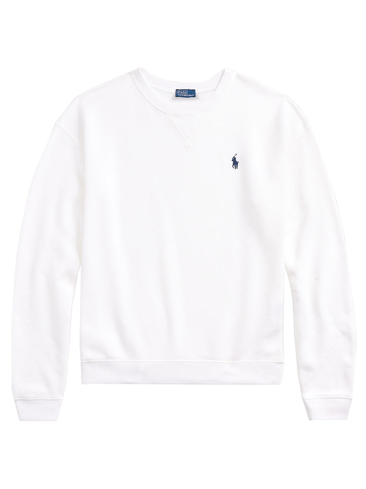 POLO Ralph Lauren Sweater – Wit-100% katoen-DAMES TRUIEN & VESTEN-Wit