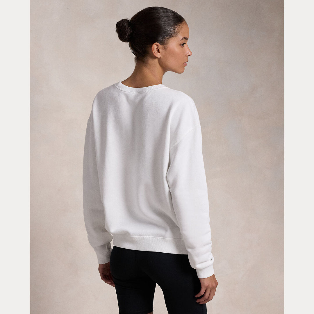 POLO Ralph Lauren Sweater – Wit-100% katoen-DAMES TRUIEN & VESTEN-Wit