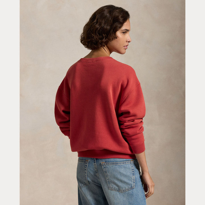 POLO Ralph Lauren sweatshirt met logo-Model: 83% katoen, 17% polyester.-DAMES TRUIEN & VESTEN-Rood