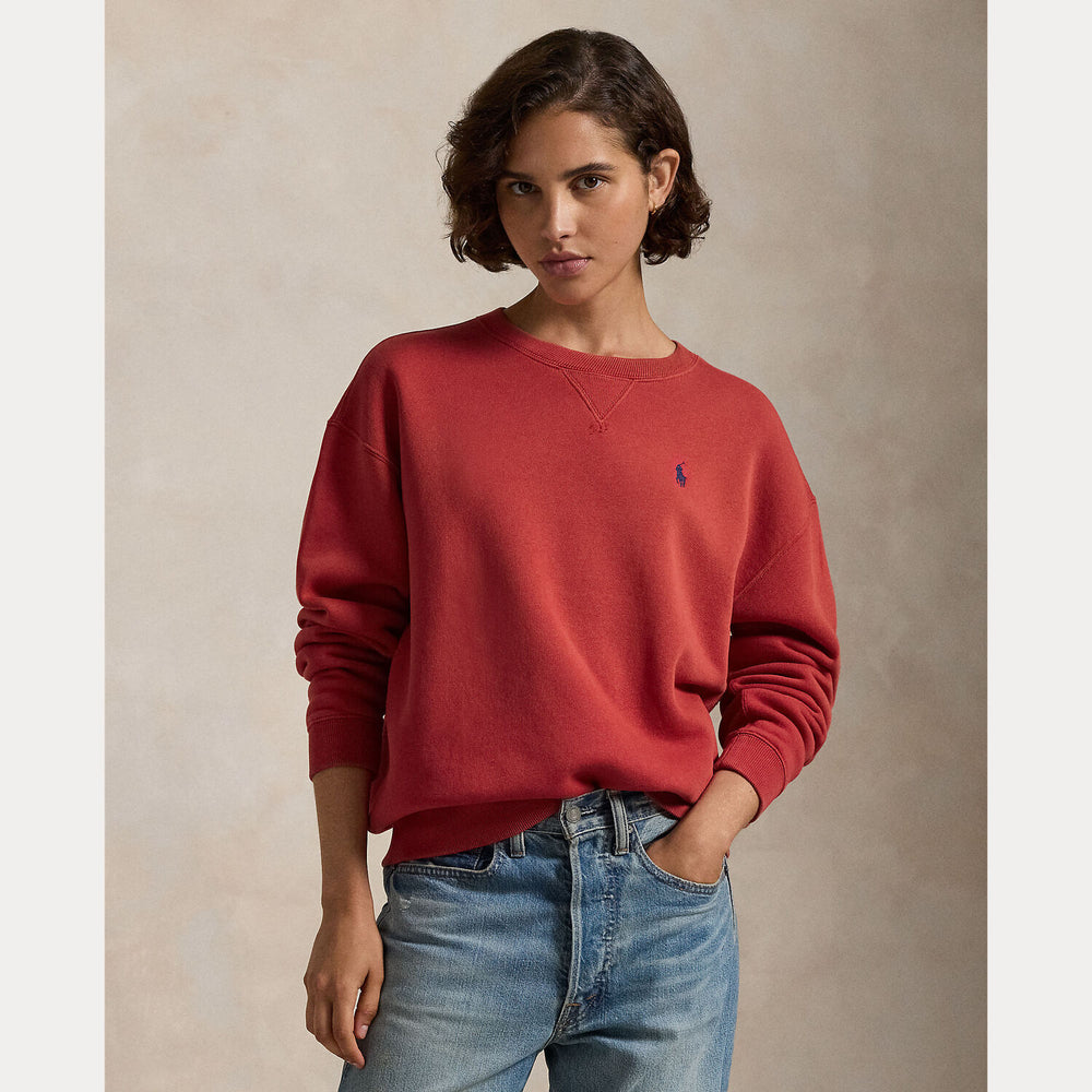 POLO Ralph Lauren sweatshirt met logo-Model: 83% katoen, 17% polyester.-DAMES TRUIEN & VESTEN-Rood