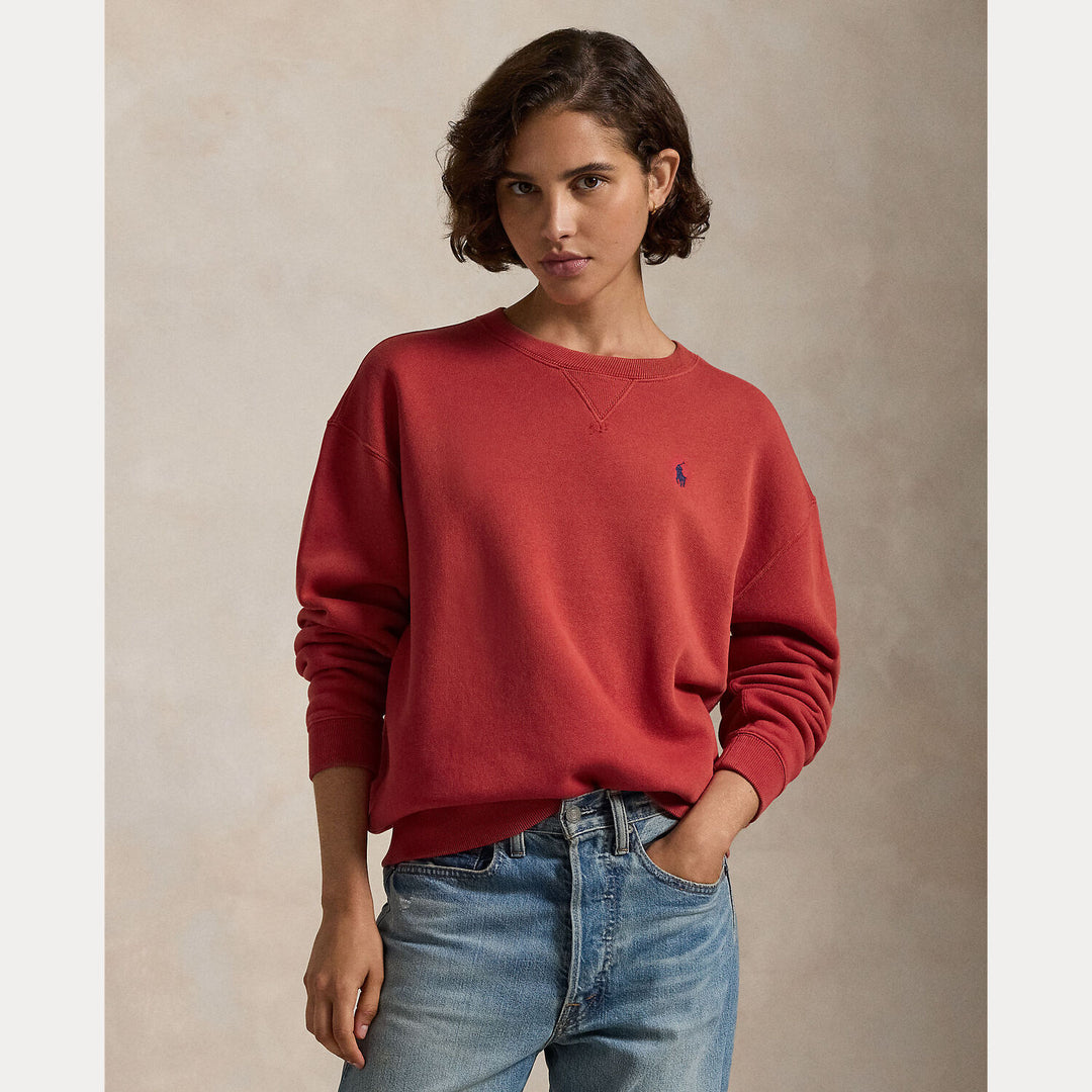 POLO Ralph Lauren sweatshirt met logo-Model: 83% katoen, 17% polyester.-DAMES TRUIEN & VESTEN-Rood