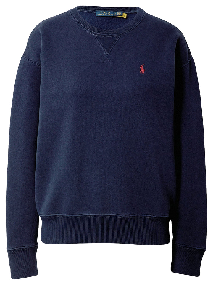  POLO Ralph Lauren sweatshirt met ronde hals-Model: 83% katoen, 17% polyester.-DAMES TRUIEN & VESTEN-Blauw