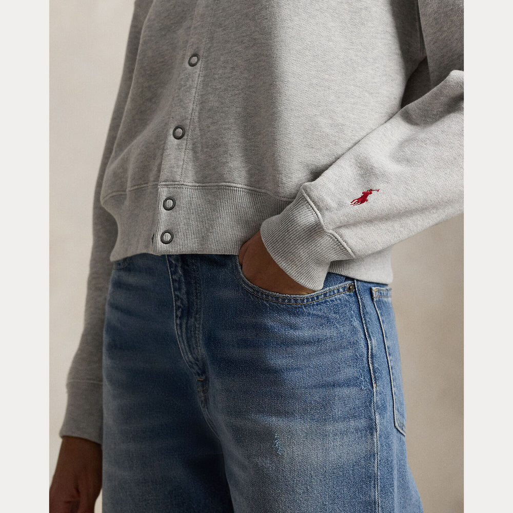 POLO Ralph Lauren – Sweatvest Grijs-83% katoen, 17% polyester-DAMES TRUIEN & VESTEN-Grijs