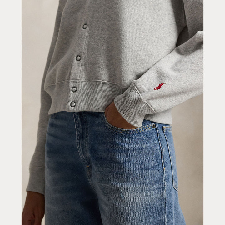 POLO Ralph Lauren – Sweatvest Grijs-83% katoen, 17% polyester-DAMES TRUIEN & VESTEN-Grijs