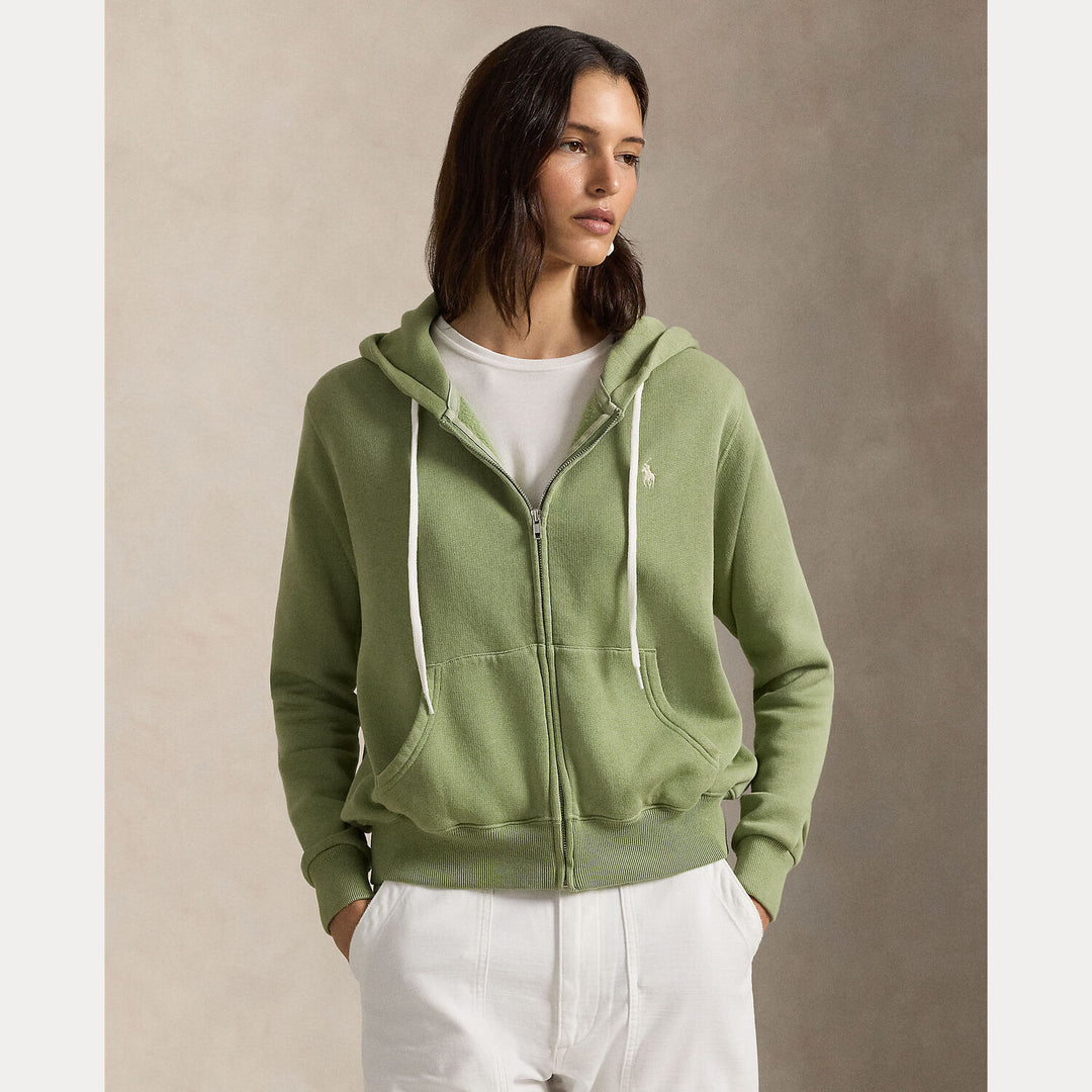 POLO Ralph Lauren – Sweatvest Groen-83% katoen, 17% polyester-DAMES TRUIEN & VESTEN-Groen