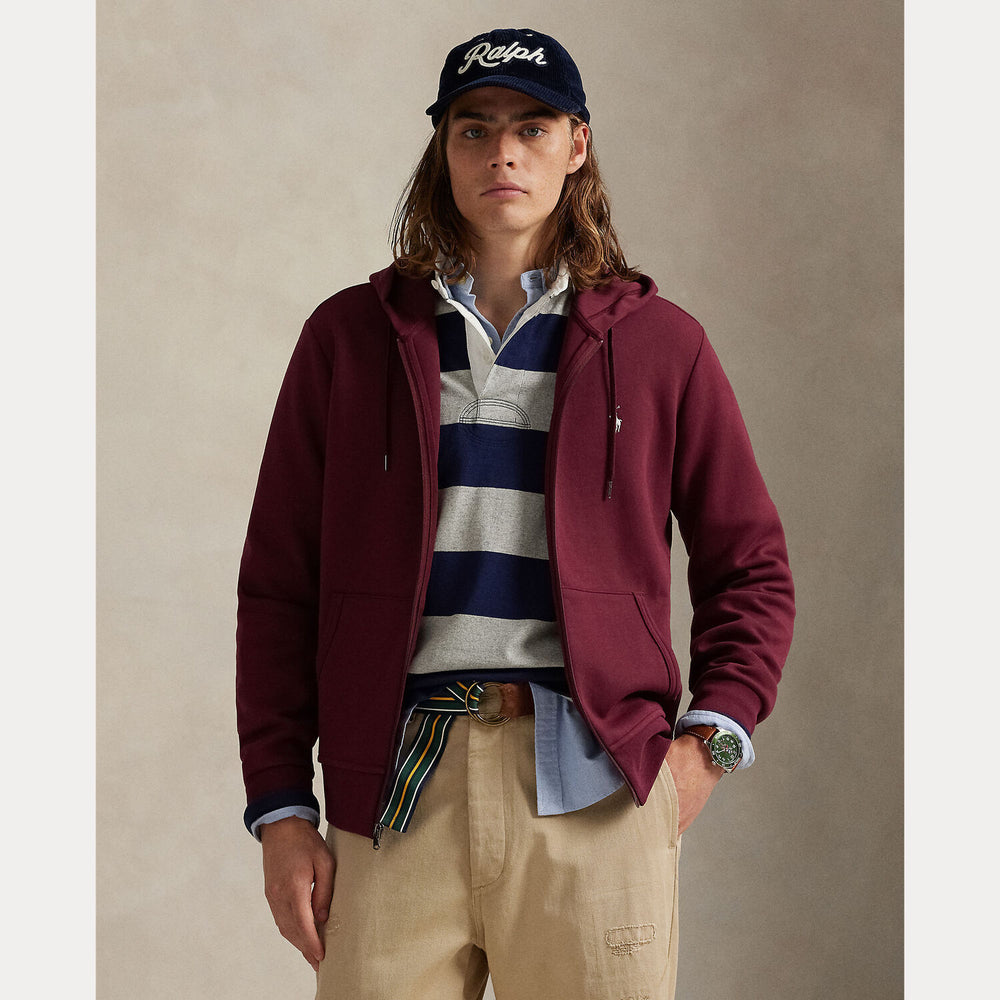 POLO Ralph Lauren Sweatvest – Rood-66% katoen, 34% polyester-HEREN TRUIEN & VESTEN-Rood