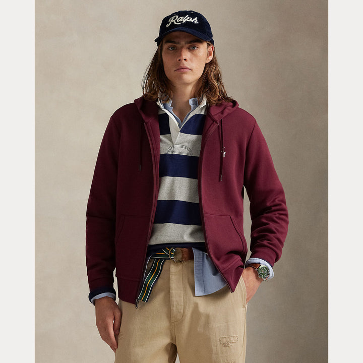 POLO Ralph Lauren Sweatvest – Rood-66% katoen, 34% polyester-HEREN TRUIEN & VESTEN-Rood