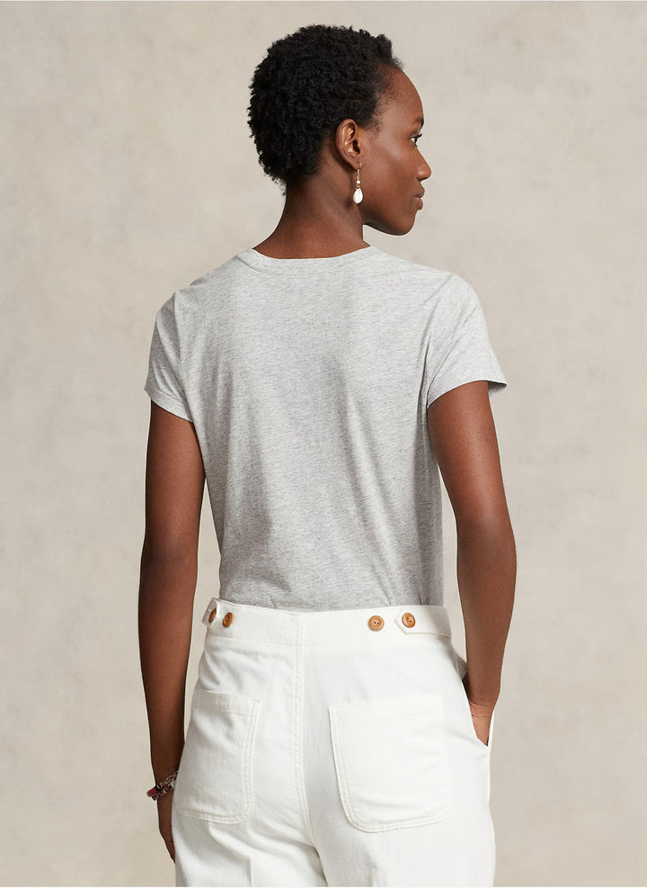 POLO Ralph Lauren t-shirt-100% katoen-DAMES TOPS & BLOUSES-Grijs