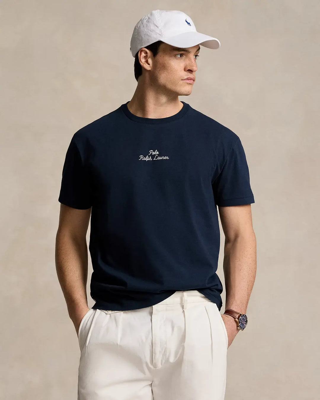 POLO Ralph Lauren T-shirt-100% katoen-HEREN POLO'S & T-SHIRTS-Blauw