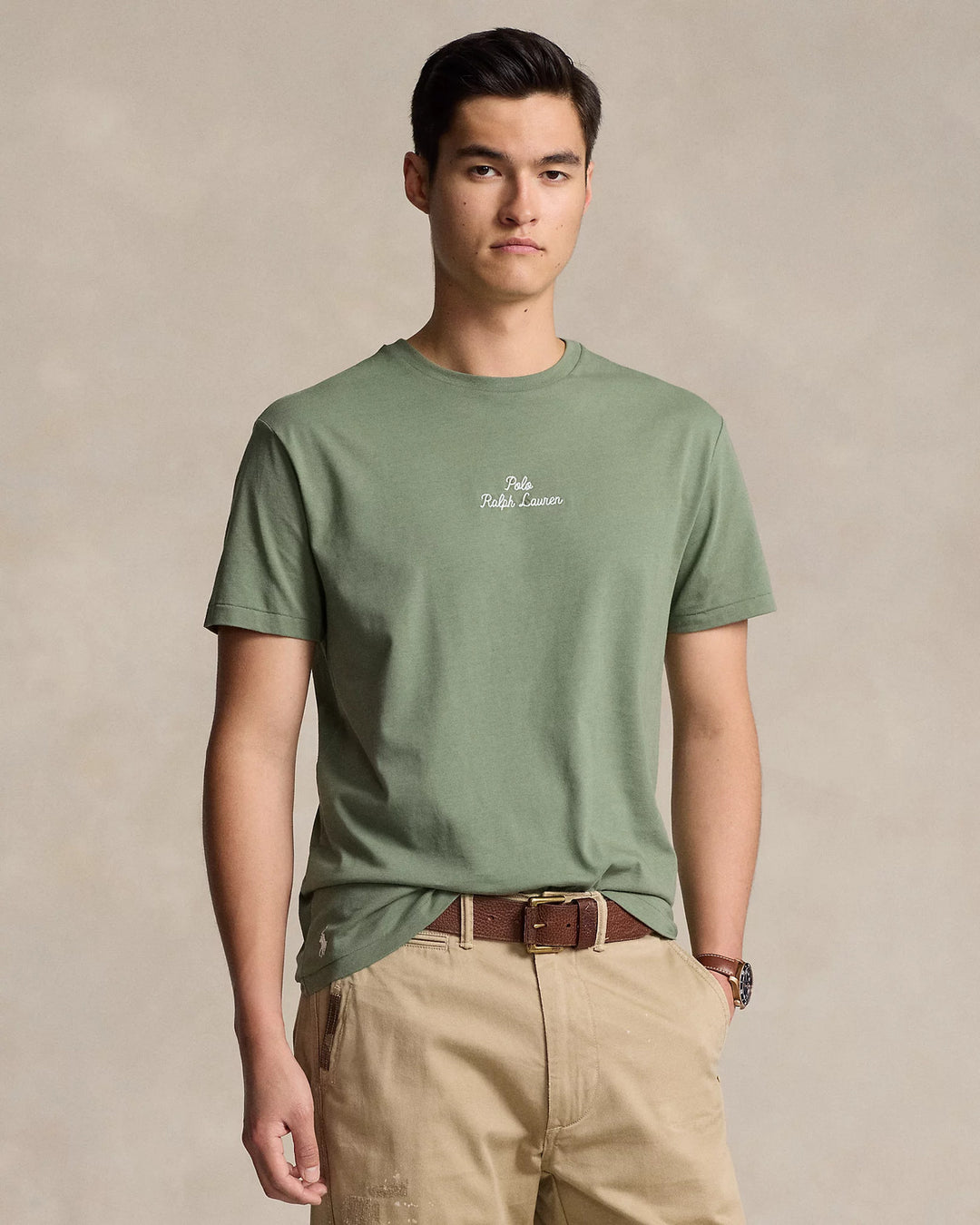 POLO Ralph Lauren T-shirt groen-100% katoen-HEREN POLO'S & T-SHIRTS-Groen