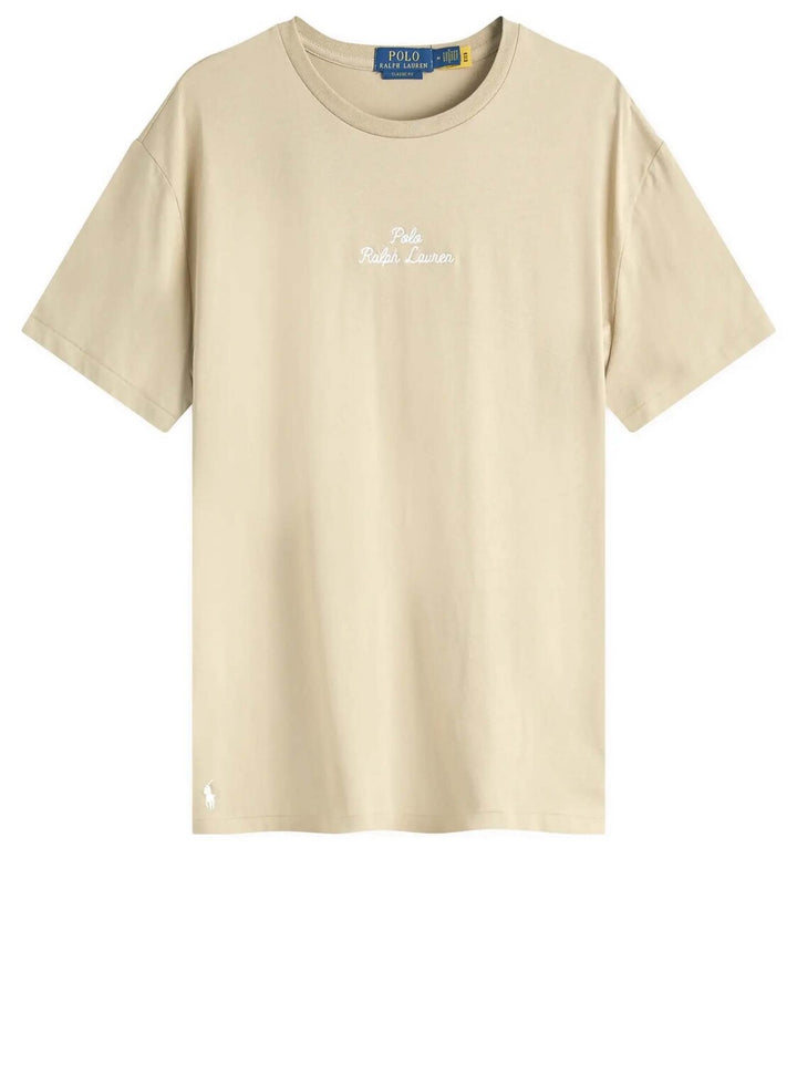 POLO Ralph Lauren T-shirt khaki-100% katoen-HEREN POLO'S & T-SHIRTS-Beige