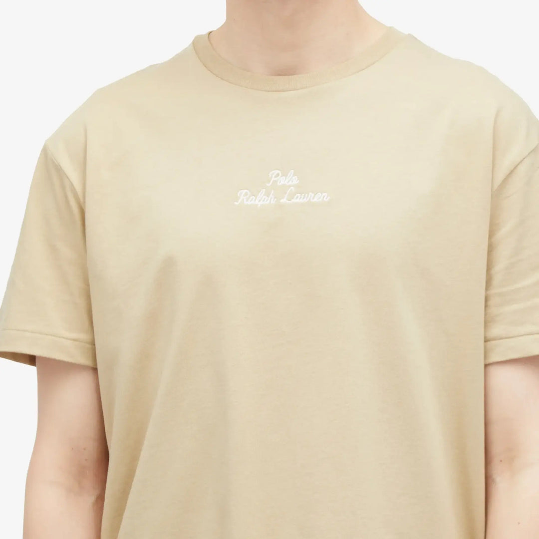 POLO Ralph Lauren T-shirt khaki-100% katoen-HEREN POLO'S & T-SHIRTS-Beige