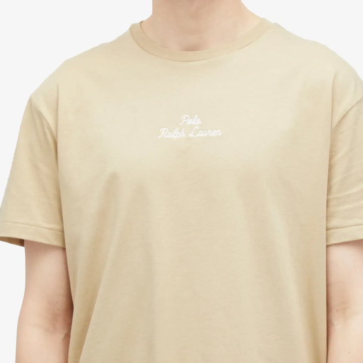 POLO Ralph Lauren T-shirt khaki-100% katoen-HEREN POLO'S & T-SHIRTS-Beige