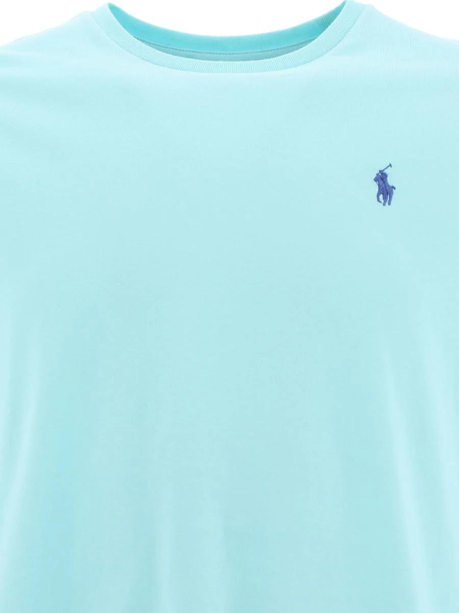 POLO Ralph Lauren t-shirt slim-100% katoen-HEREN POLO'S & T-SHIRTS-Blauw