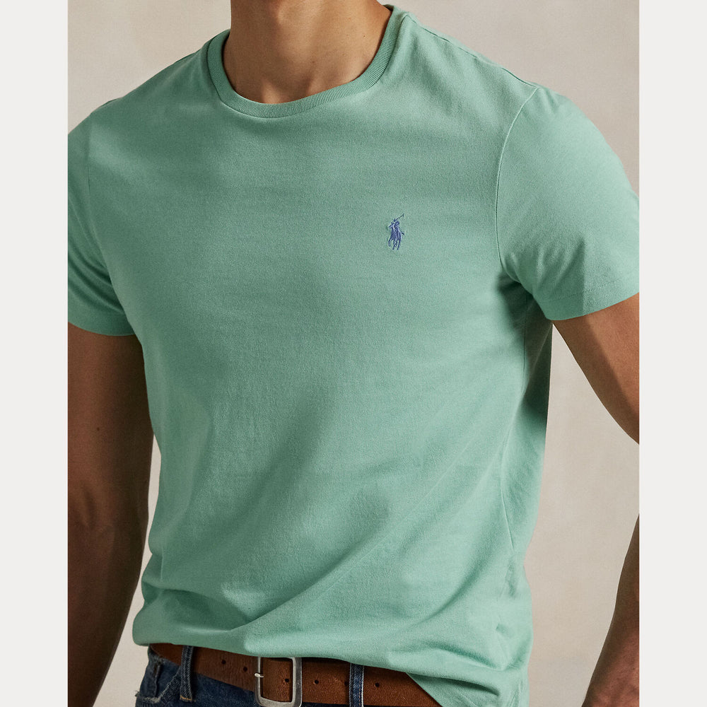 POLO Ralph Lauren T-shirt slim-100% katoen-HEREN POLO'S & T-SHIRTS-Groen