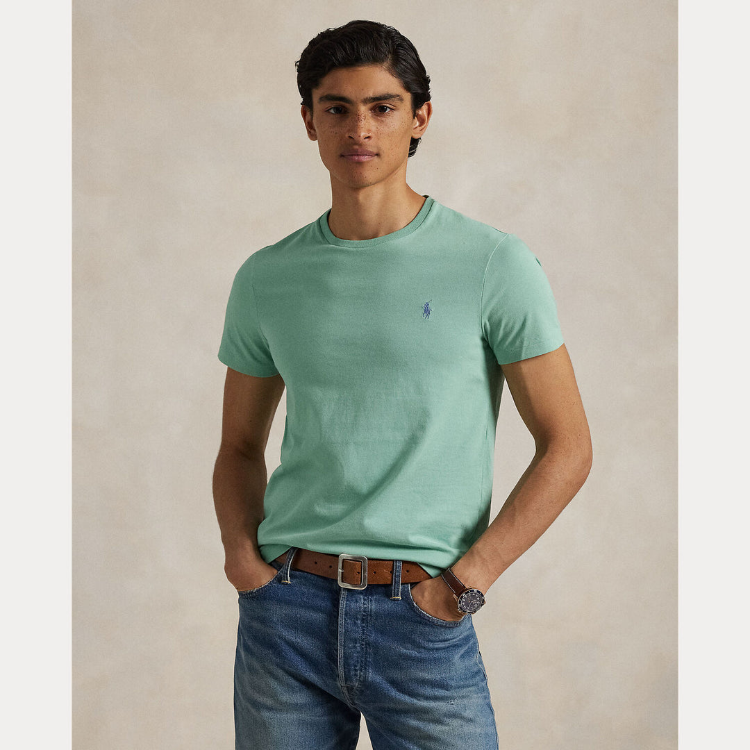 POLO Ralph Lauren T-shirt slim-100% katoen-HEREN POLO'S & T-SHIRTS-Groen