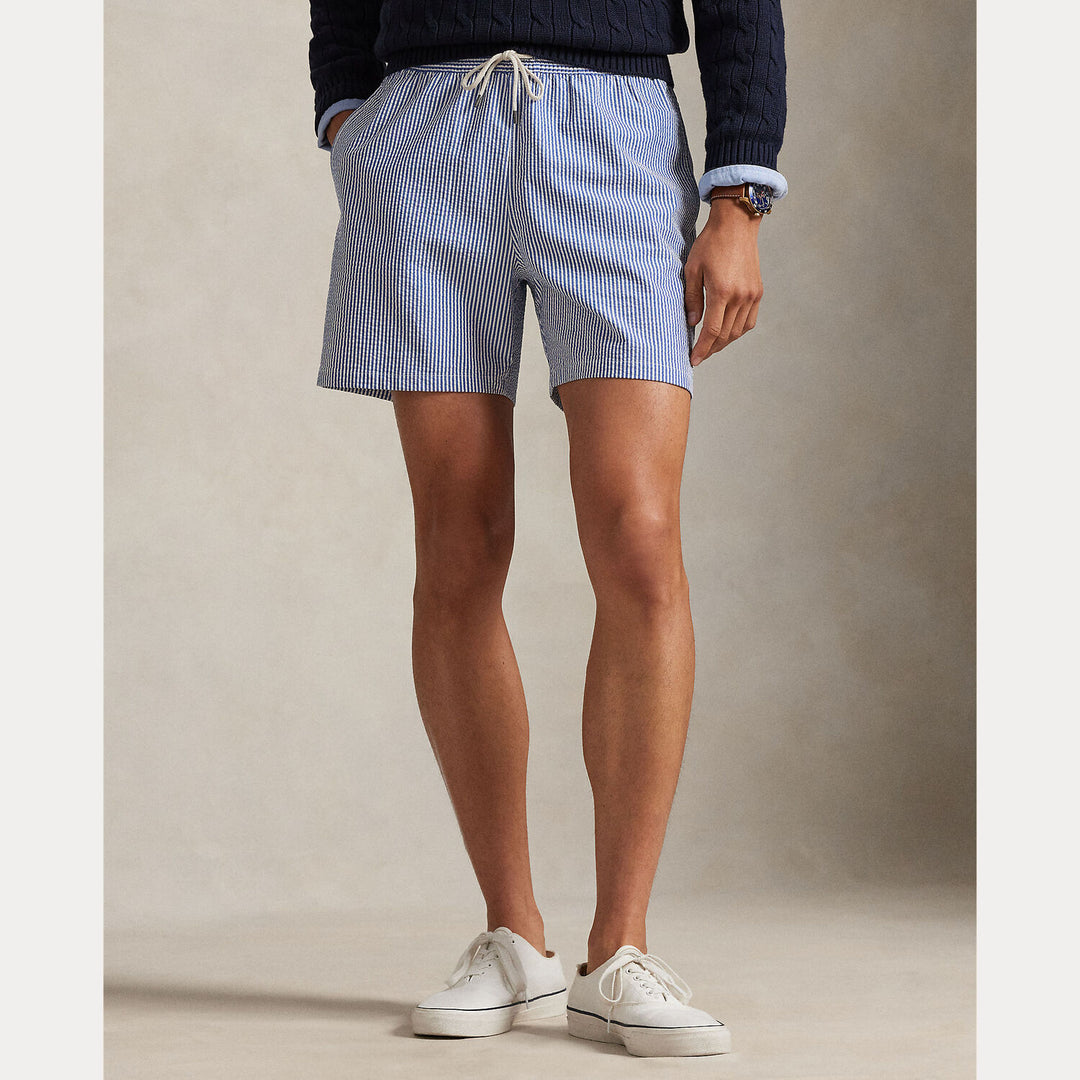 POLO Ralph Lauren Traveler zwembroek – Blauw-68% katoen, 27% polyester, 5% elastaan-HEREN BROEKEN-Blauw