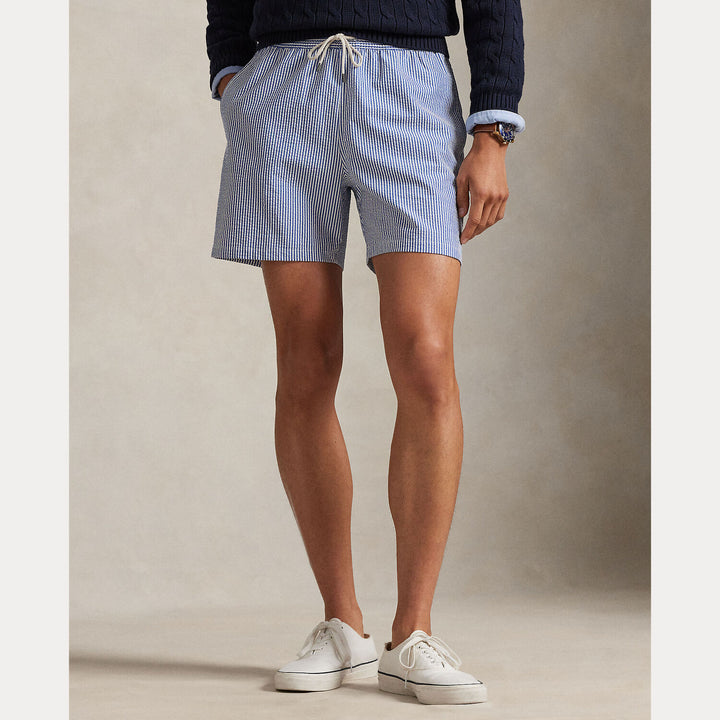 POLO Ralph Lauren Traveler zwembroek – Blauw-68% katoen, 27% polyester, 5% elastaan-HEREN BROEKEN-Blauw