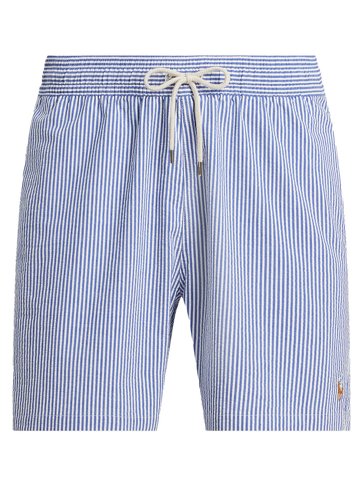 POLO Ralph Lauren Traveler zwembroek – Blauw-68% katoen, 27% polyester, 5% elastaan-HEREN BROEKEN-Blauw