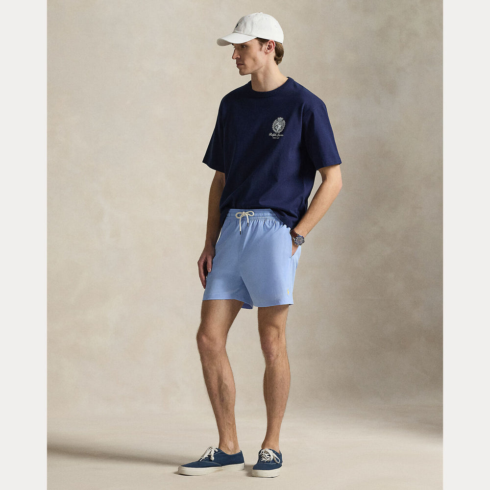 POLO Ralph Lauren Traveler zwembroek – Blauw-90% polyester, 10% elastaan-HEREN BROEKEN-Blauw