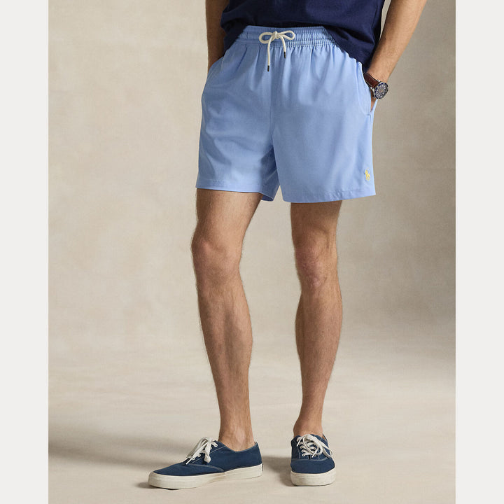 POLO Ralph Lauren Traveler zwembroek – Blauw-90% polyester, 10% elastaan-HEREN BROEKEN-Blauw