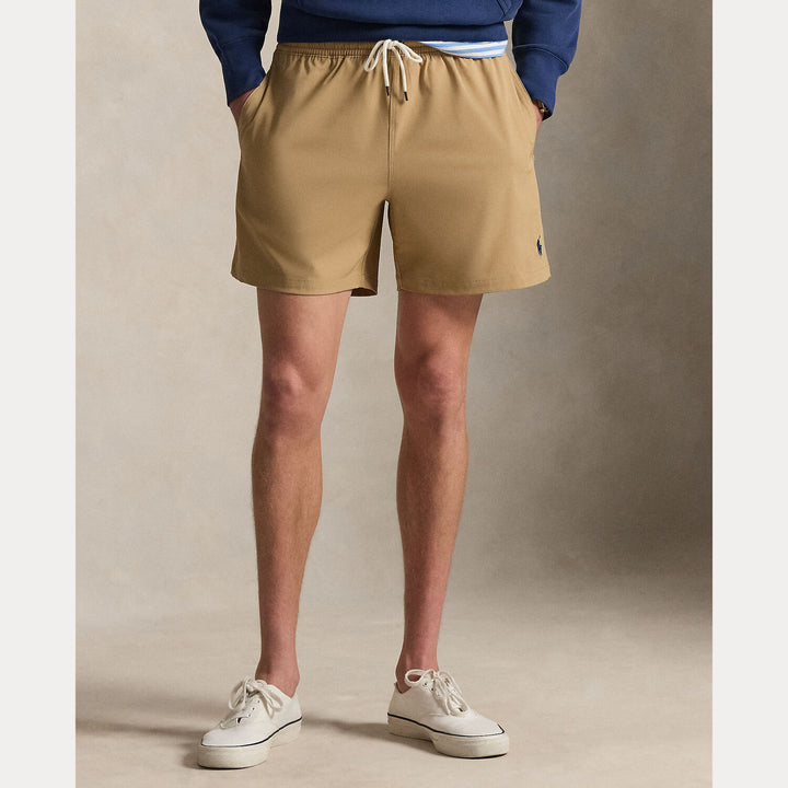 POLO Ralph Lauren Traveler zwembroek – Bruin-90% polyester, 10% elastaan-HEREN BROEKEN-Bruin