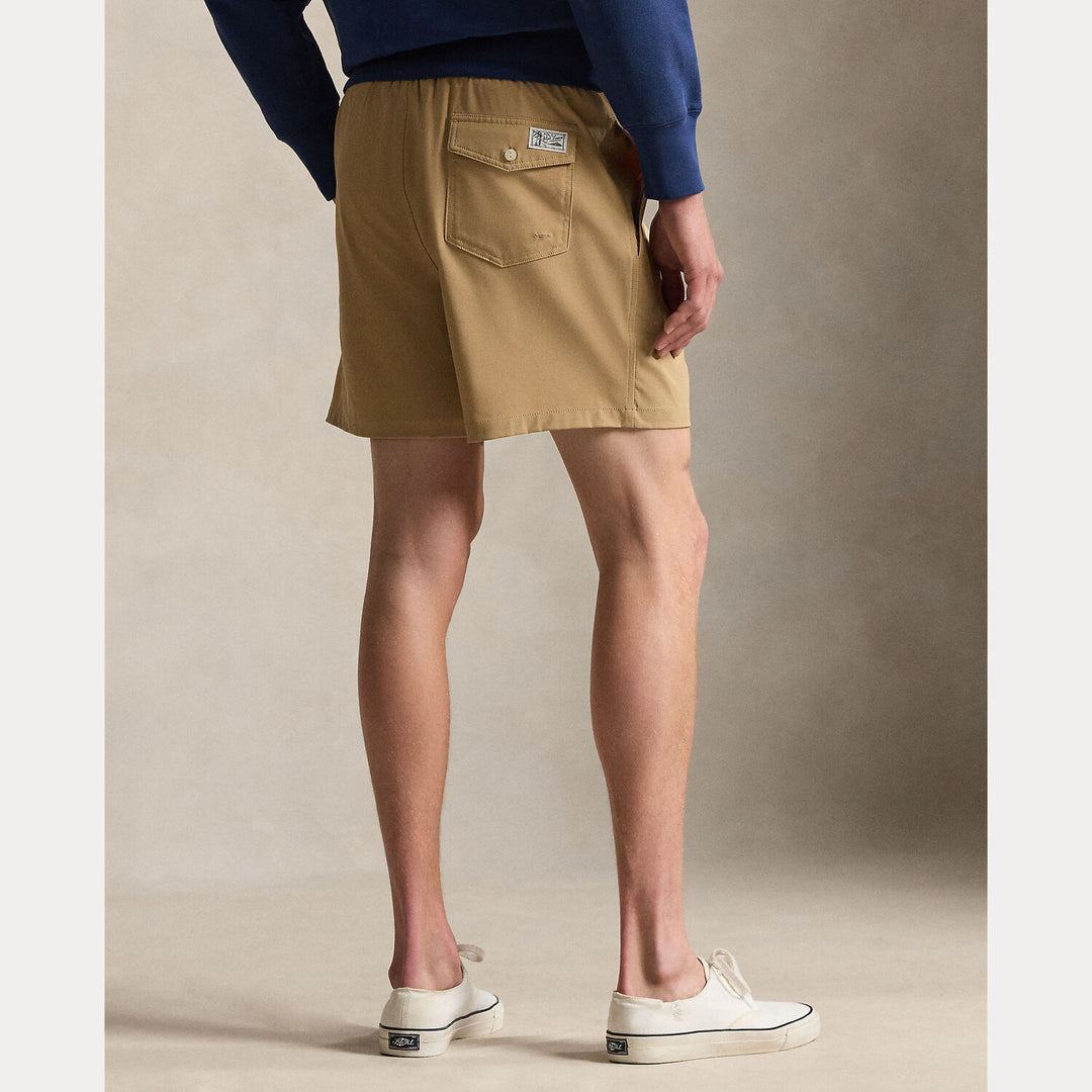 POLO Ralph Lauren Traveler zwembroek – Bruin-90% polyester, 10% elastaan-HEREN BROEKEN-Bruin