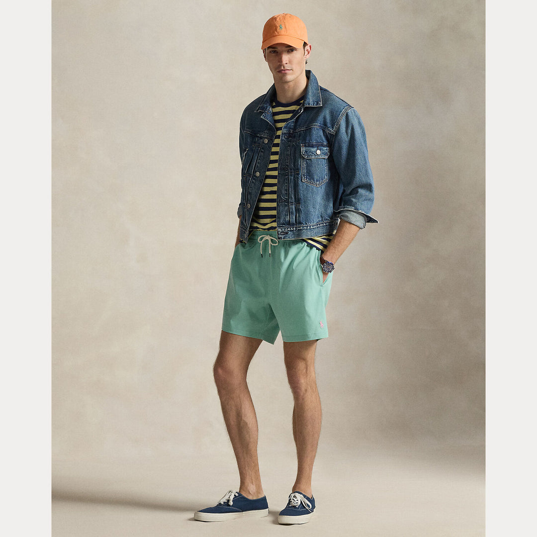 POLO Ralph Lauren Traveler zwembroek – Groen-90% polyester, 10% elastaan-HEREN BROEKEN-Groen