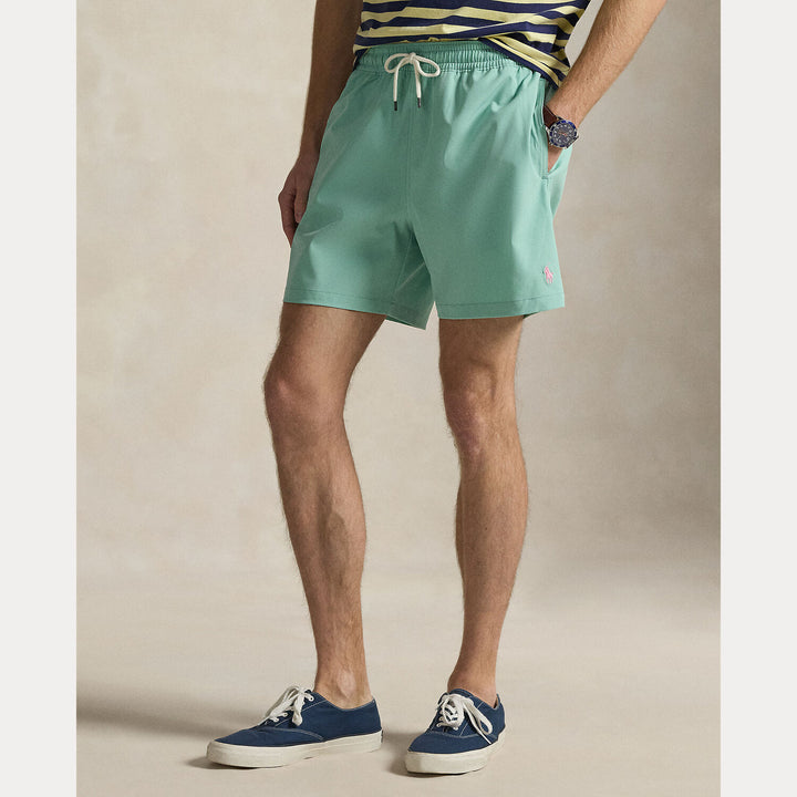 POLO Ralph Lauren Traveler zwembroek – Groen-90% polyester, 10% elastaan-HEREN BROEKEN-Groen